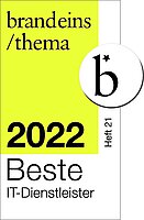 BrandEins Siegel Beste IT-Dienstleister 2022